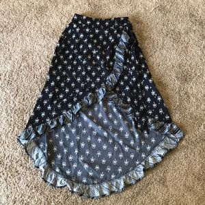 Rue21 ruffled asymmetrical skirt